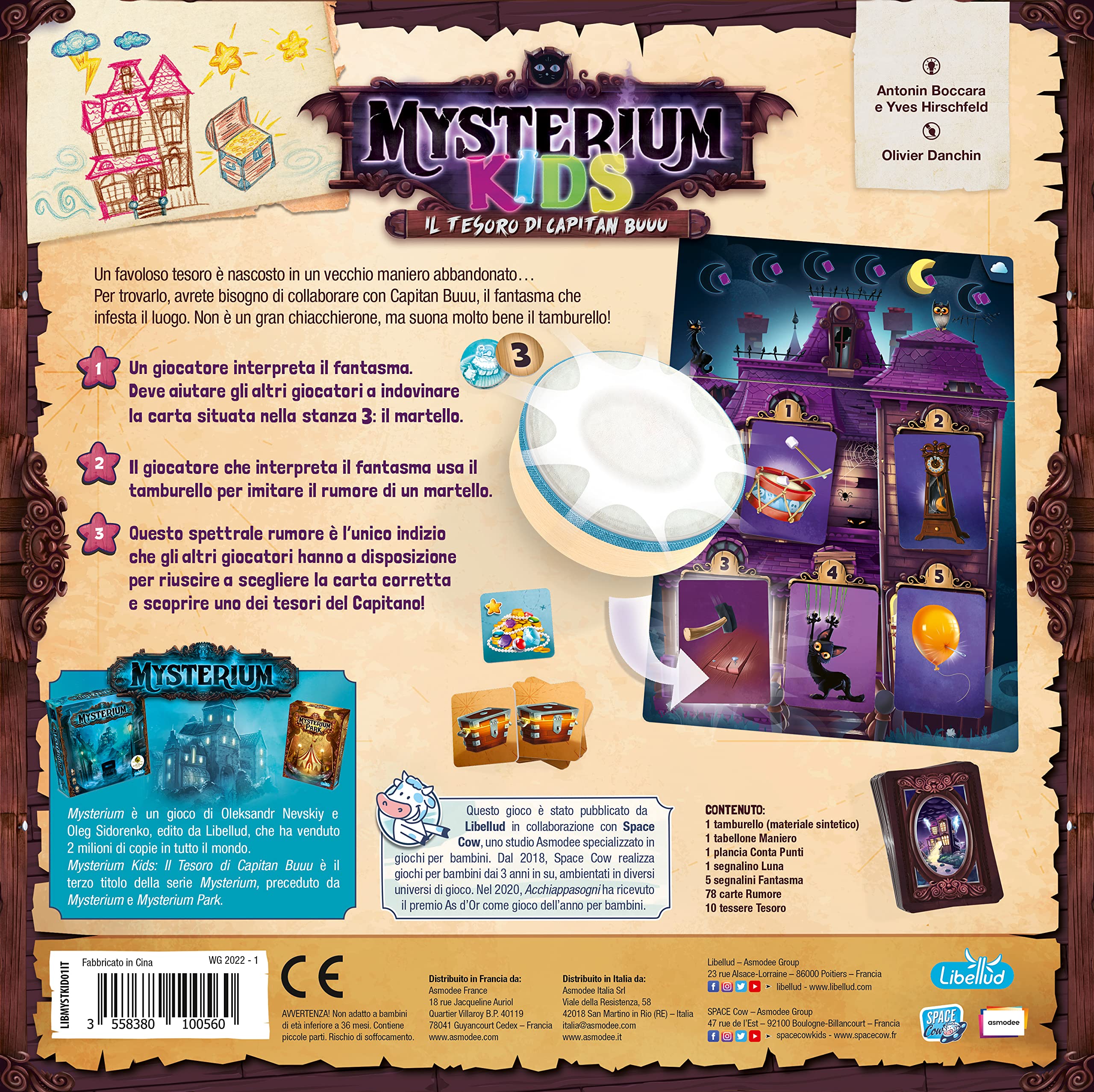 Asmodee Giochi per Bambini Mysterium Kids Tesoro Capitan Buu
