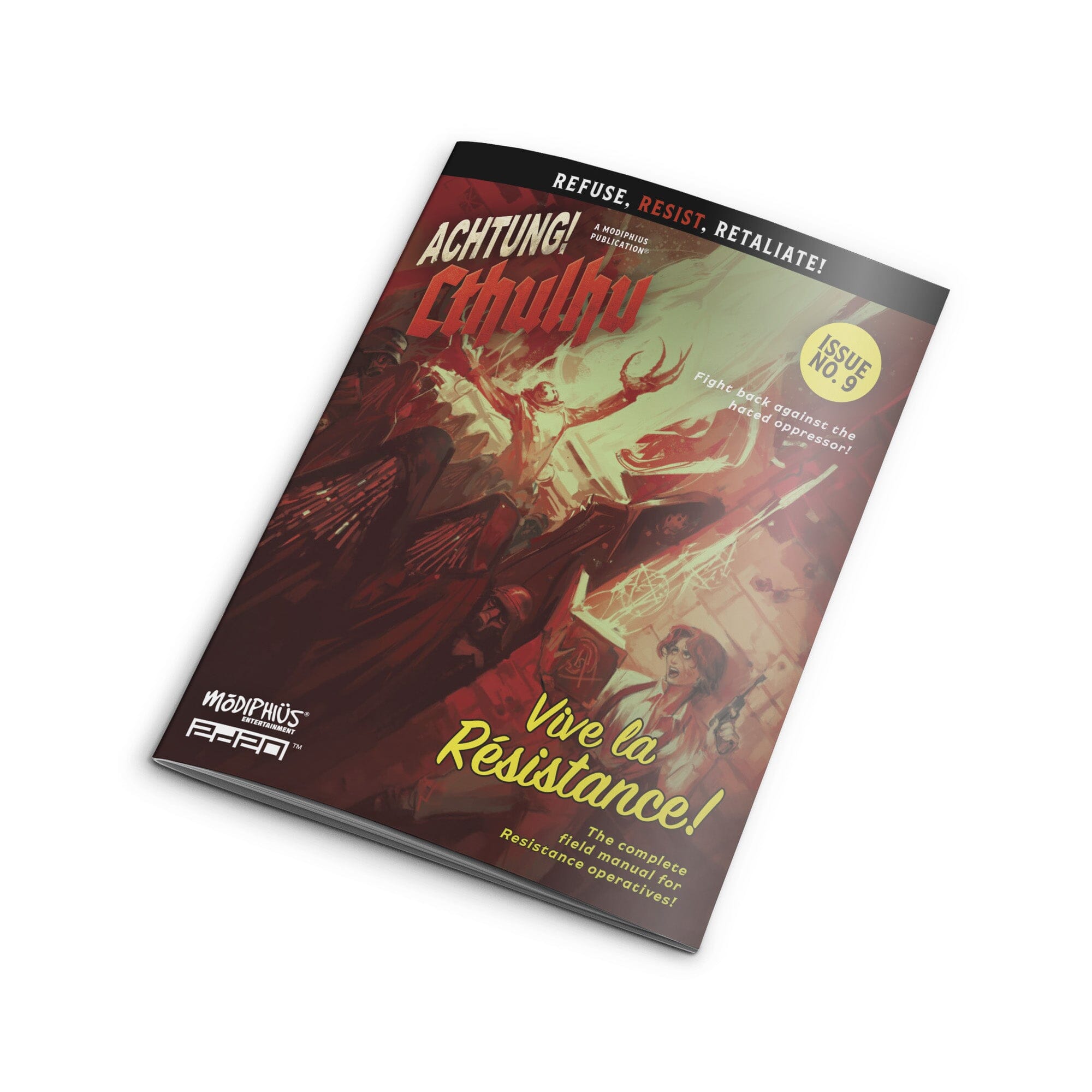 Modiphius Achtung! Cthulhu Vive La Resistance libro 82 pagine