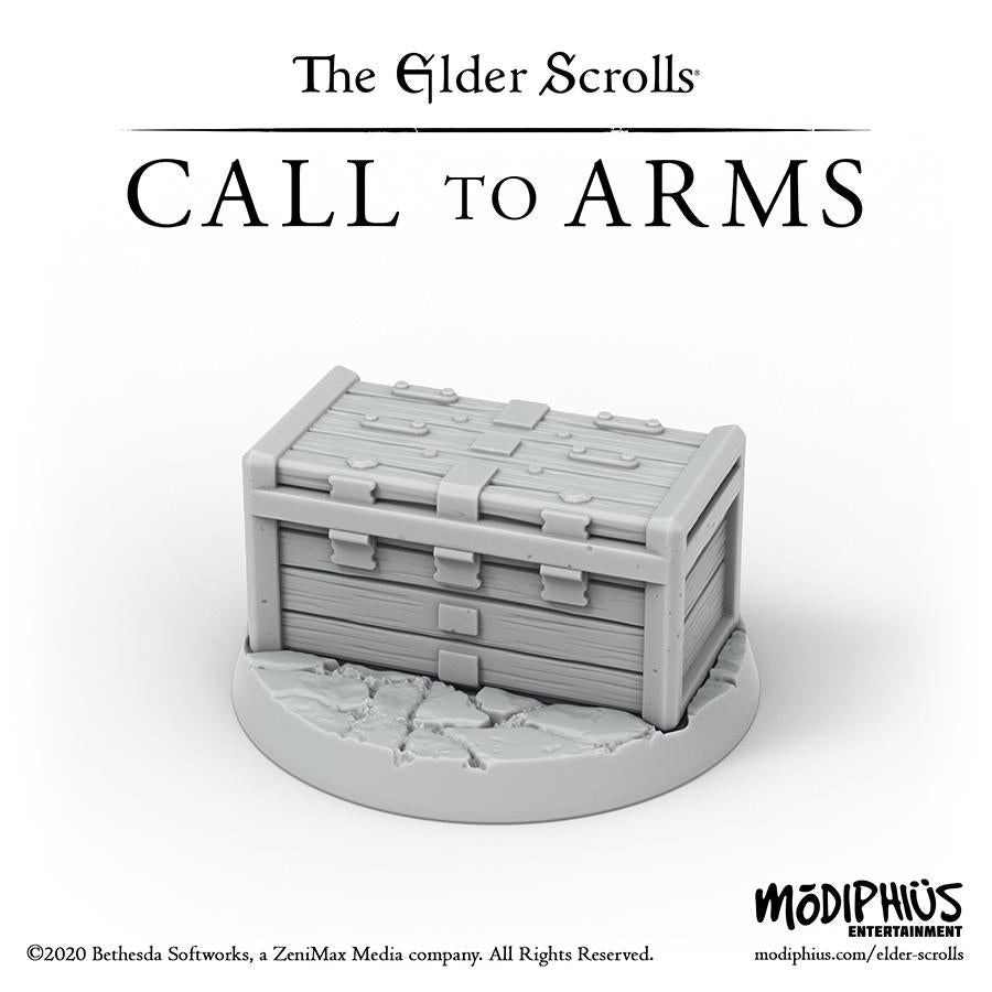 Modiphius Elder Scrolls Call to Arms Treasure Chests miniature resina
