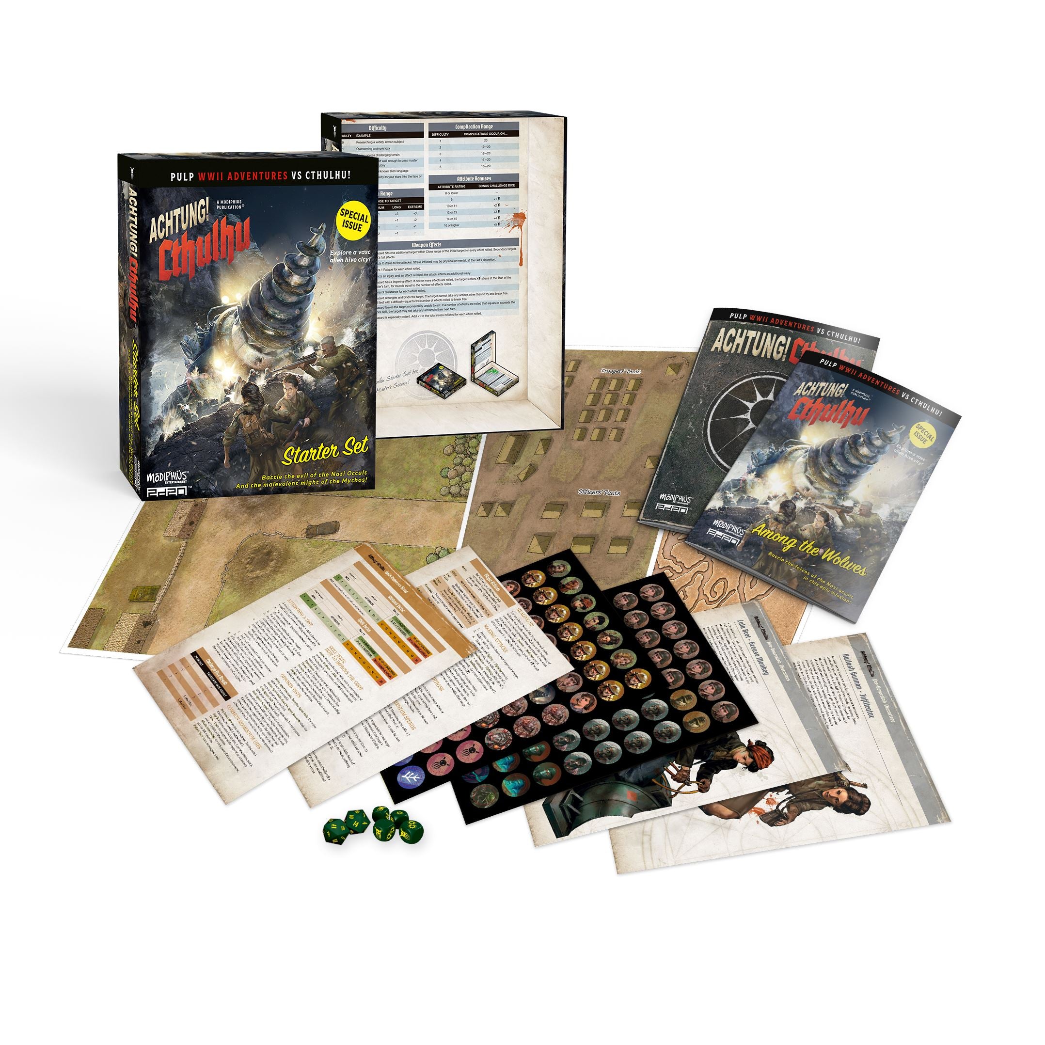 Modiphius Achtung! Cthulhu 2d20 Starter Set gioco di ruolo