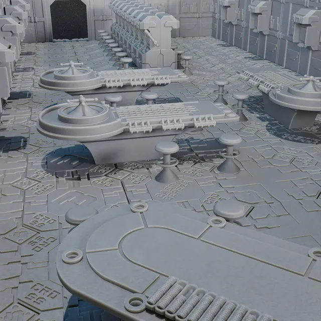 Five Parsecs Titan Forge Casino Scenic terreno STL stampa 3D