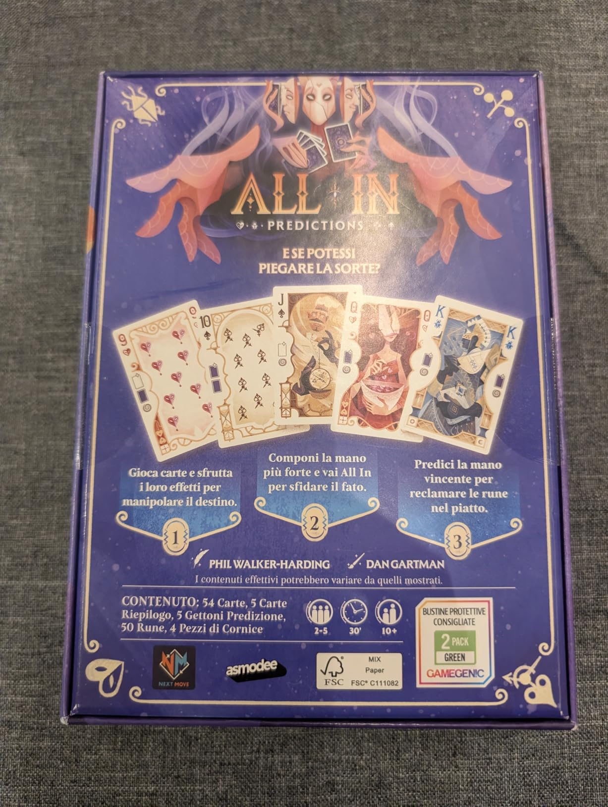 Asmodee All In Predictions Gioco di Carte 2-5 Giocatori