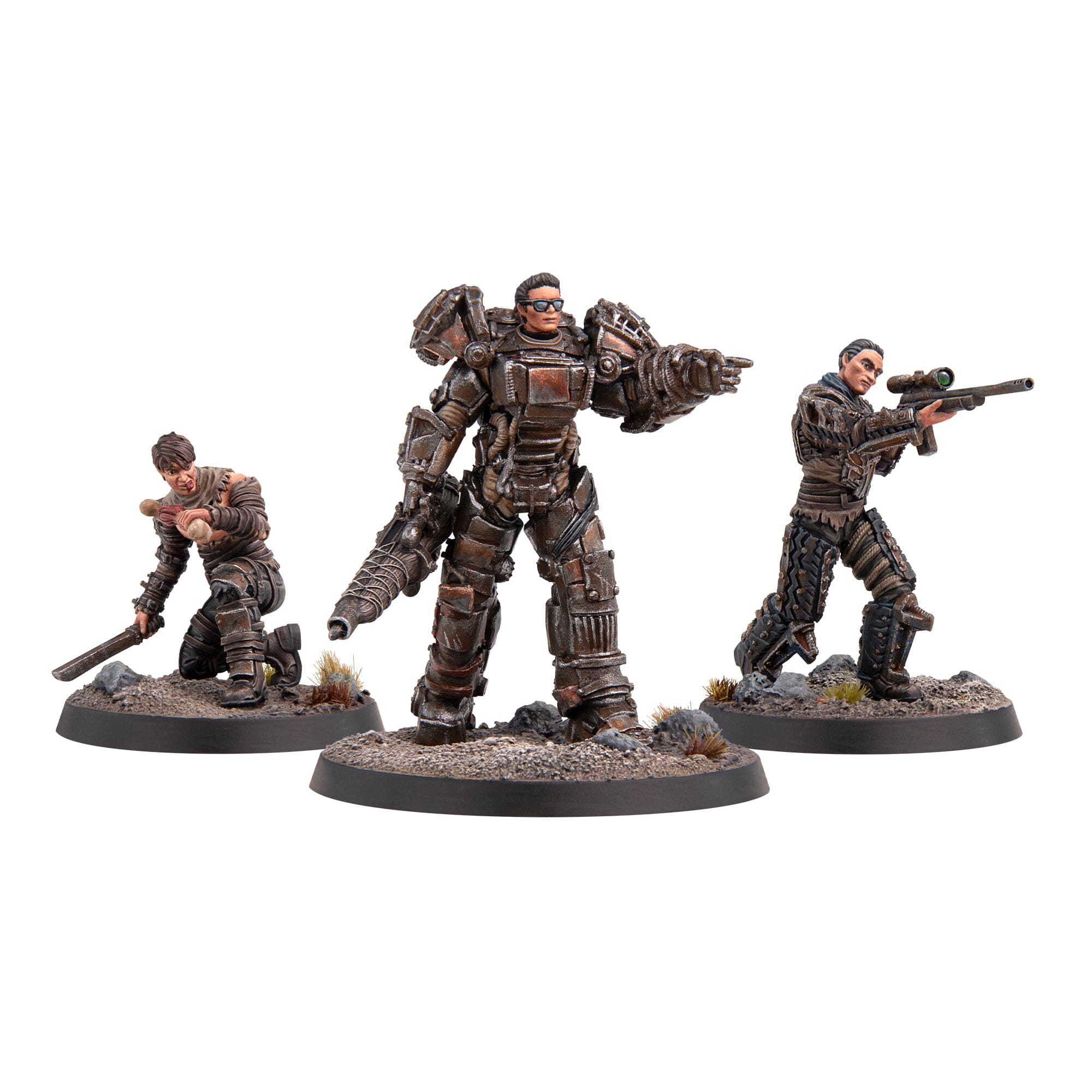 Modiphius Fallout Raiders Big Fish set 3 miniature 32mm