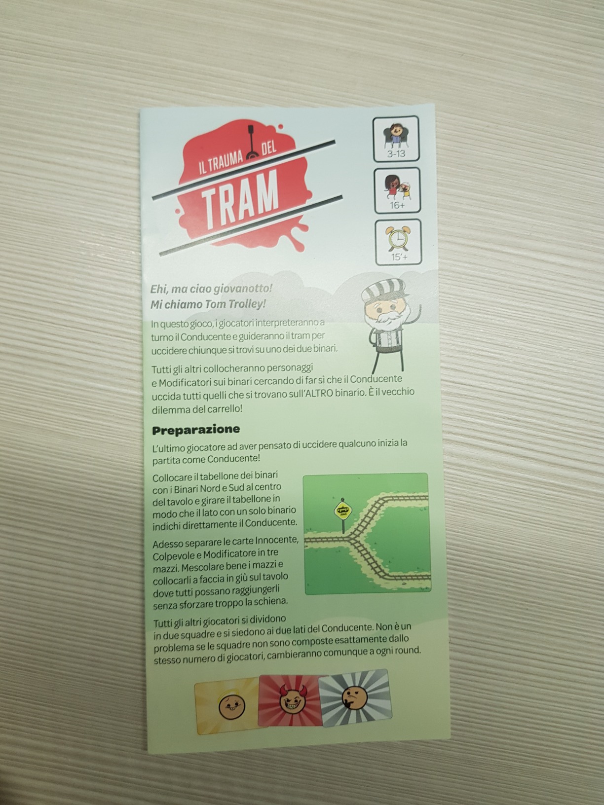 Asmodee Il Trauma del Tram party game edizione italiana 3-13 giocatori