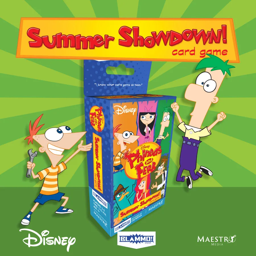 Maestro Media Phineas e Ferb Summer Showdown gioco carte