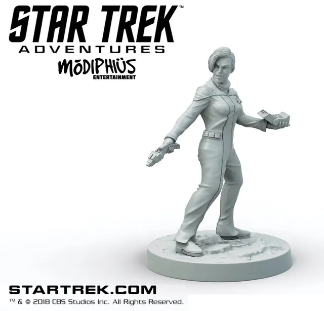 Modiphius Star Trek Adventures TNG Human Female miniatura STL