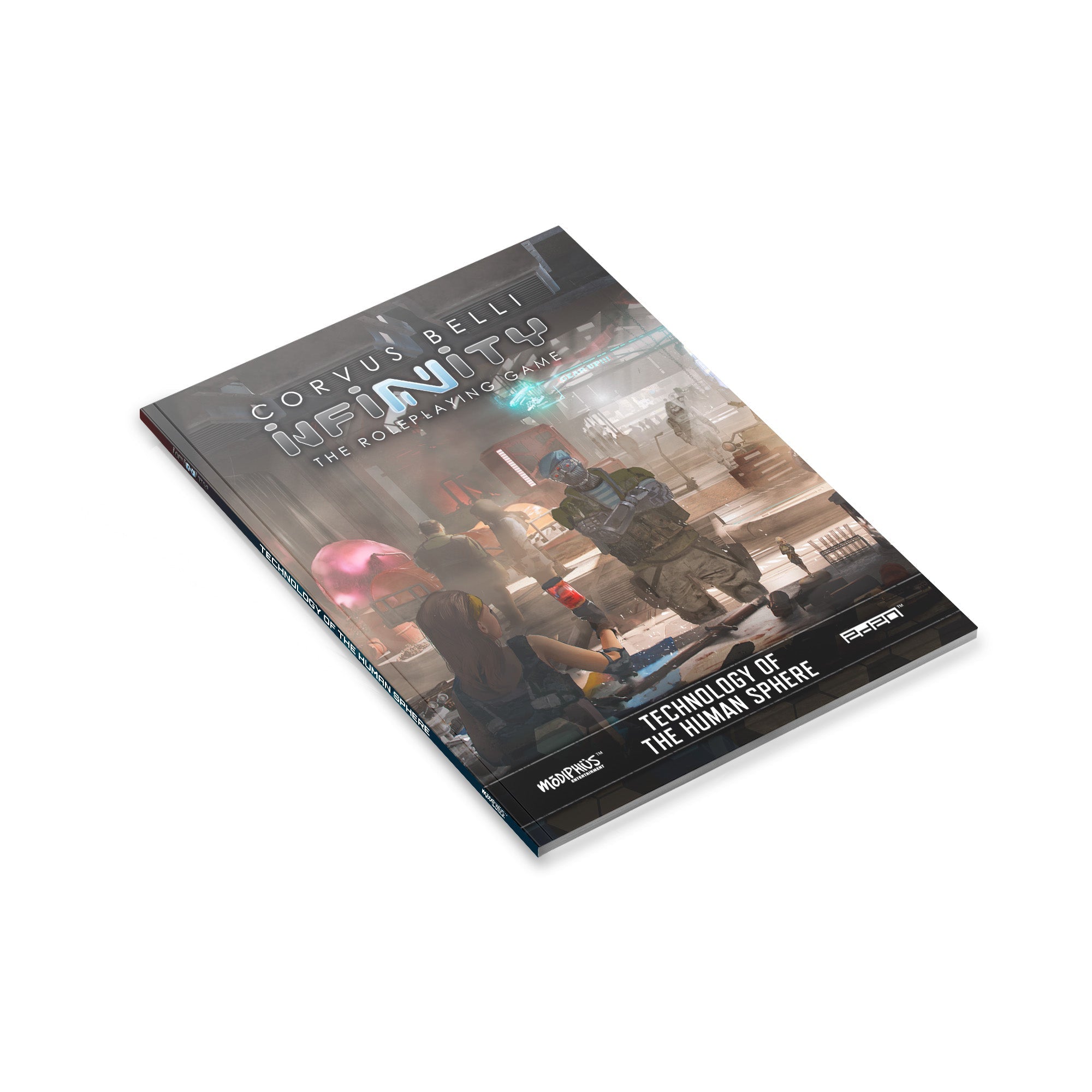 Modiphius Infinity Technology of the Human Sphere libro cartaceo