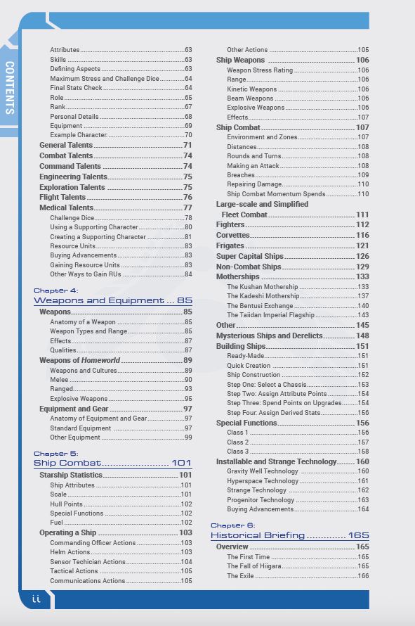 Modiphius Homeworld Revelations manuale base PDF gioco ruolo
