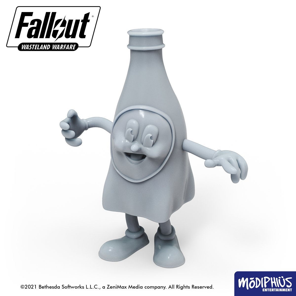 Modiphius Fallout Wasteland Warfare Bottle and Cappy file STL 9 statue