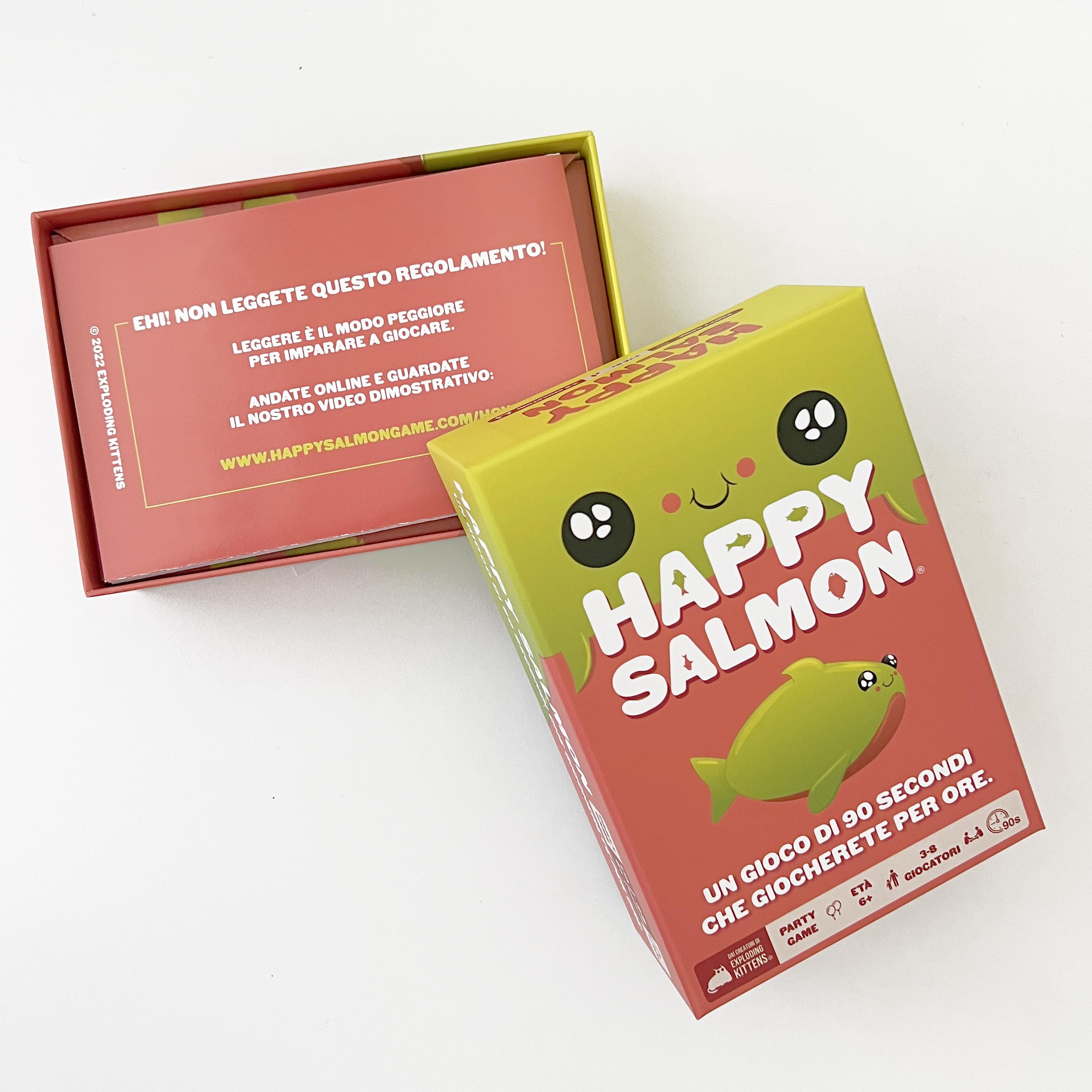 Asmodee Happy Salmon Gioco Base Gioco di Carte 3-8 giocatori