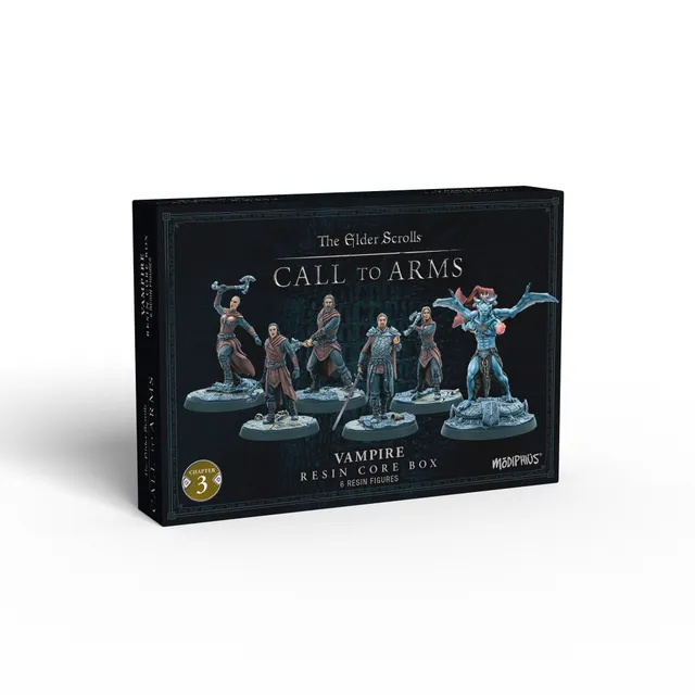 Modiphius Elder Scrolls Call to Arms Vampire Core Set miniature 32mm resina