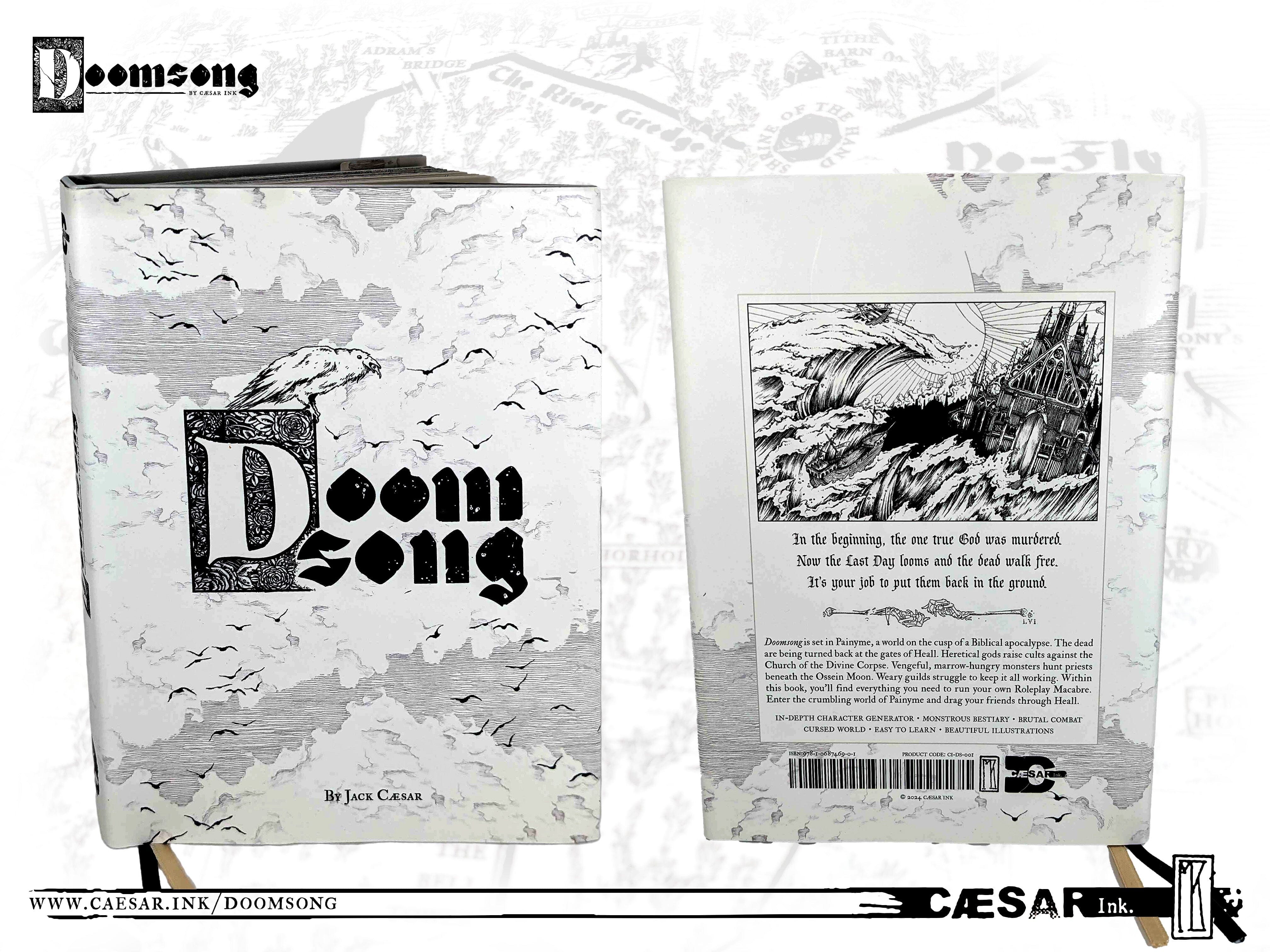 Modiphius Doomsong manuale gioco di ruolo copertina rigida 300 pagine
