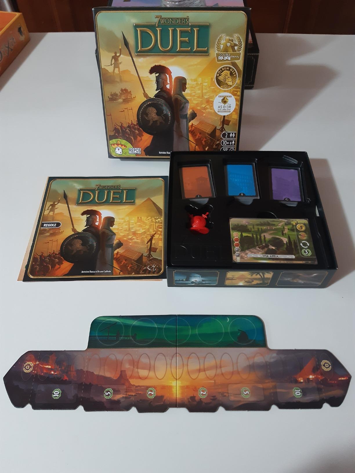 Asmodee 7 Wonders Duel gioco strategia 2 giocatori italiano
