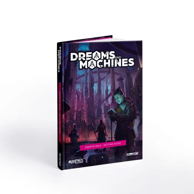 Modiphius Dreams and Machines Emerta Valo Guida ambientazione