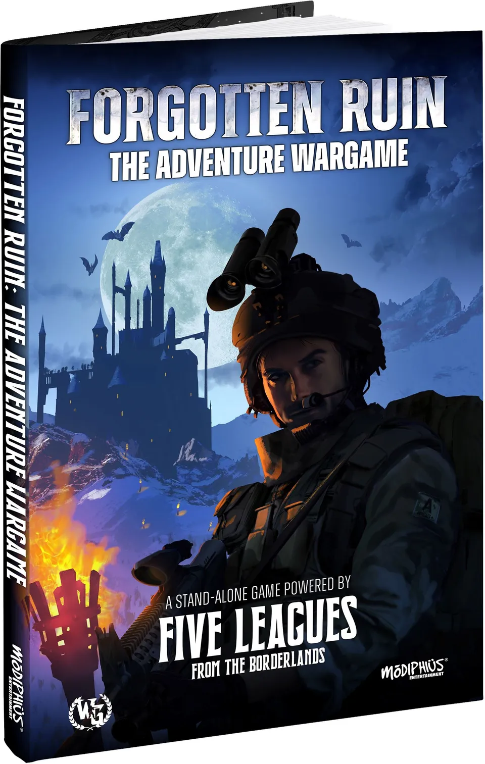 Modiphius Hardwar Forgotten Ruin wargame solo copertina rigida