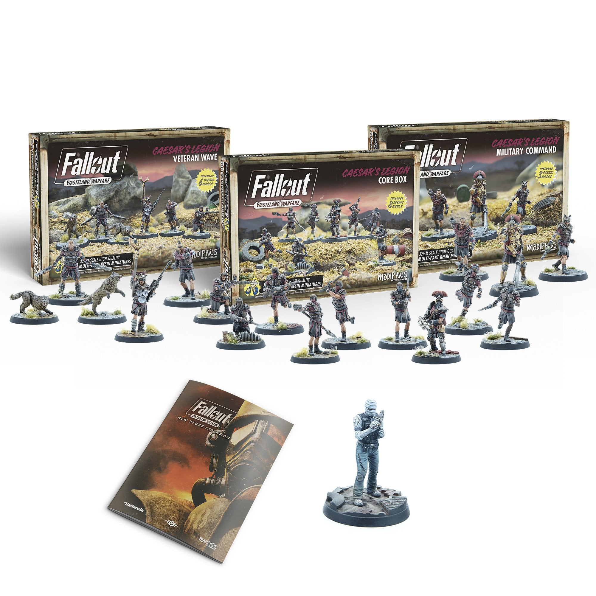 Modiphius Fallout Wasteland Warfare Caesar's Legion Forces Bundle scatola