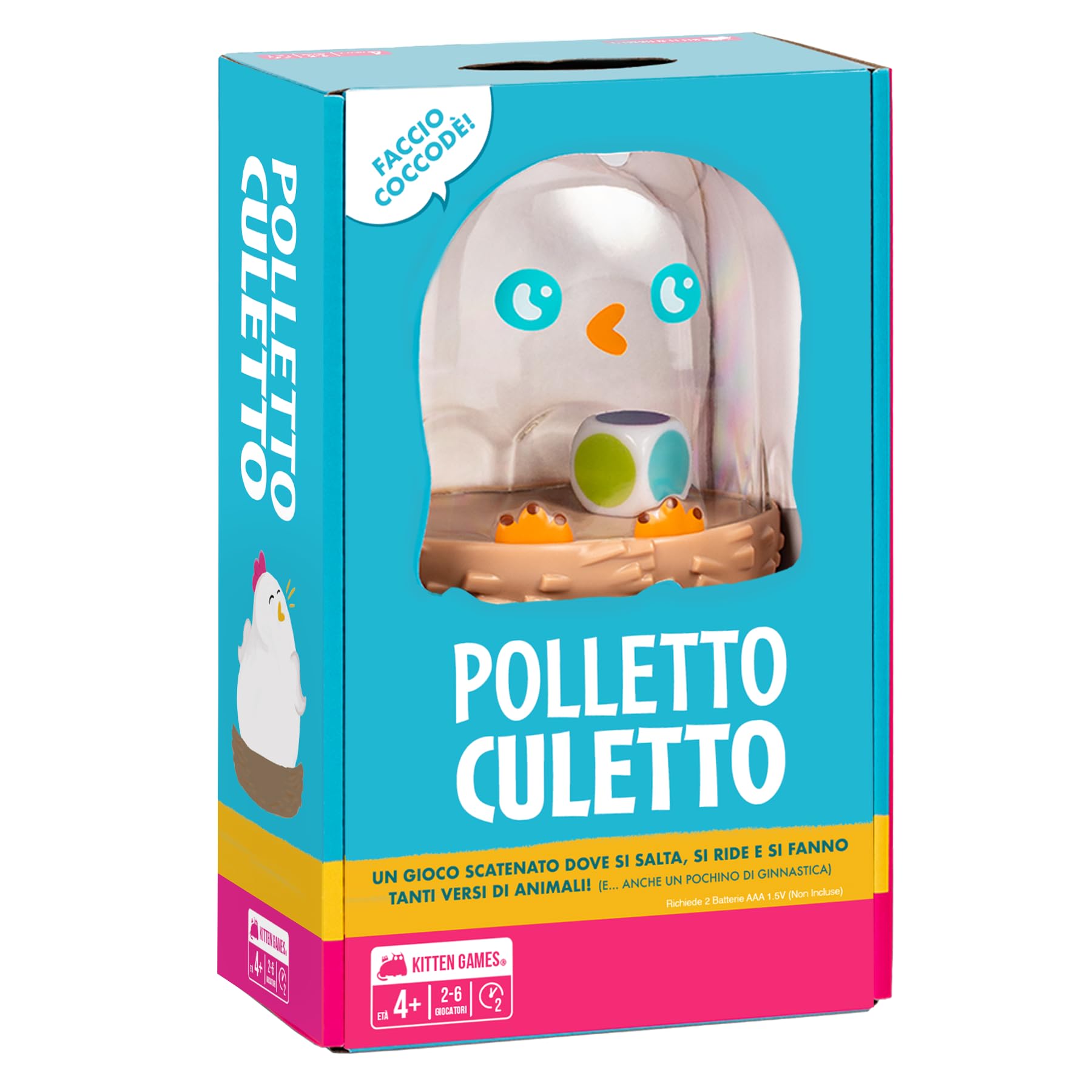Asmodee Polletto Culetto gioco bambini 2-6 giocatori 4+ anni