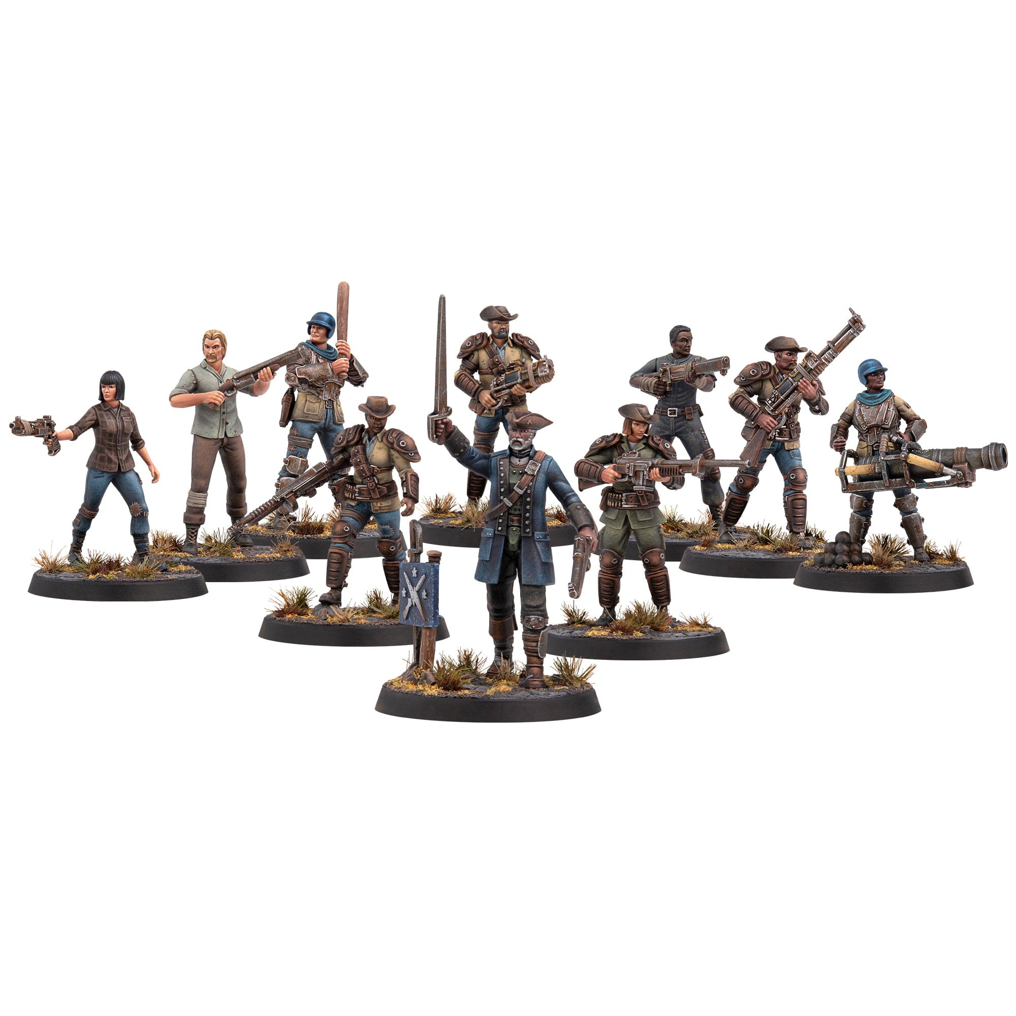 Modiphius Fallout Minutemen Core Box miniature 10 pezzi plastica