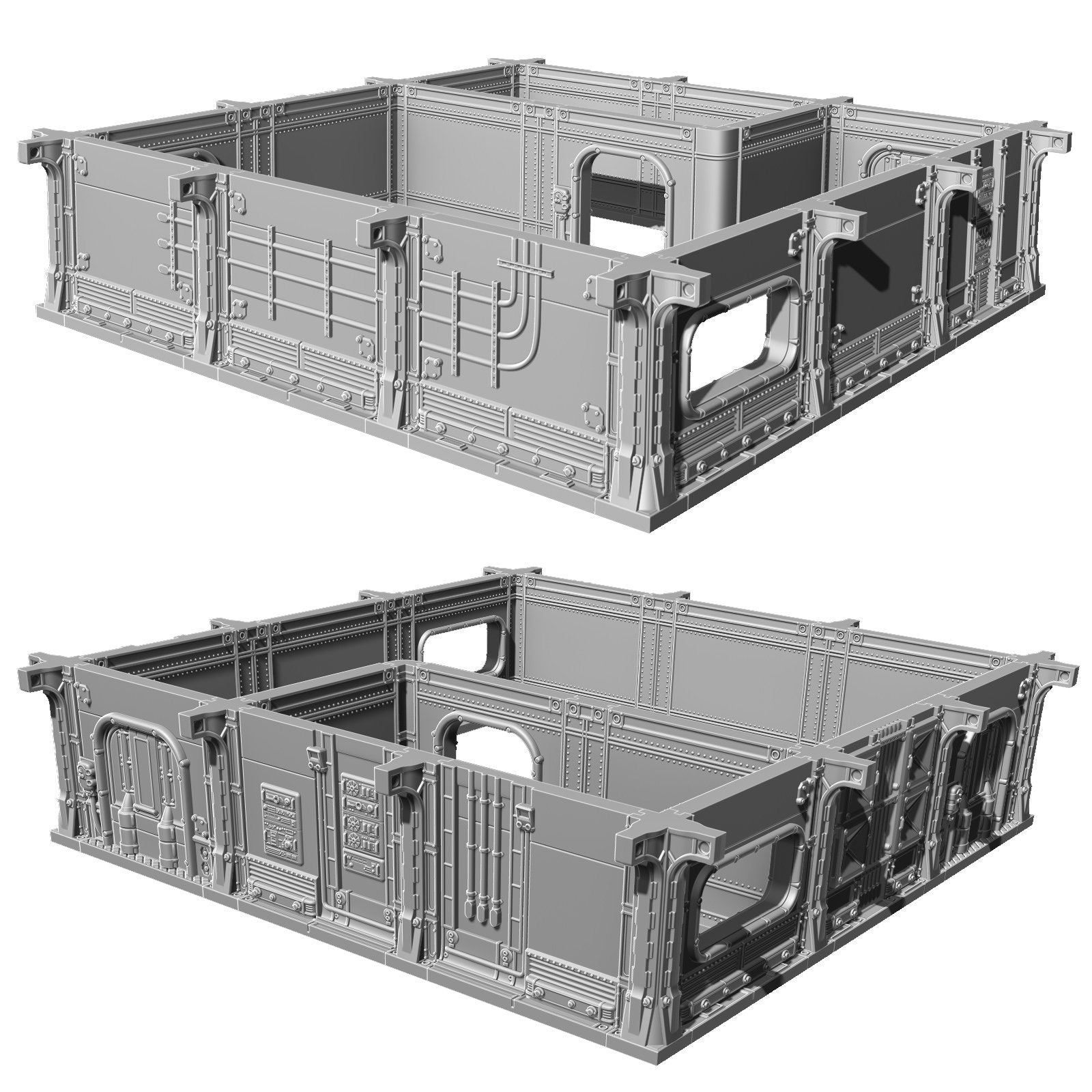 Modiphius Fallout Wasteland Warfare Vault Walls Pack file STL