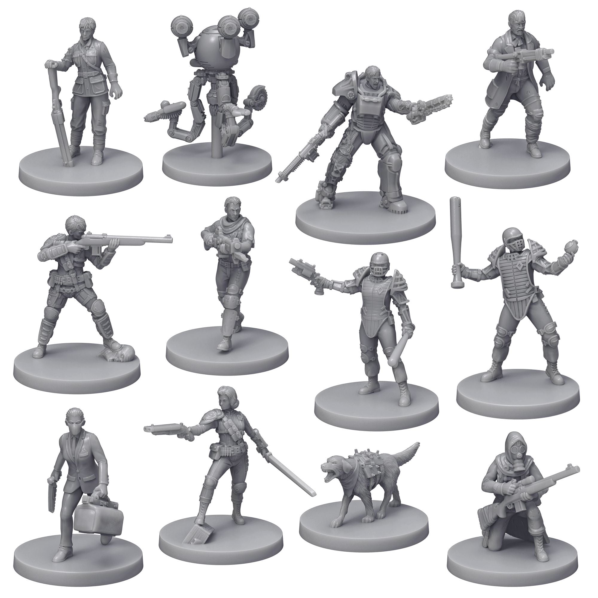 Modiphius Fallout Wasteland Warfare Warbands Starter Set base