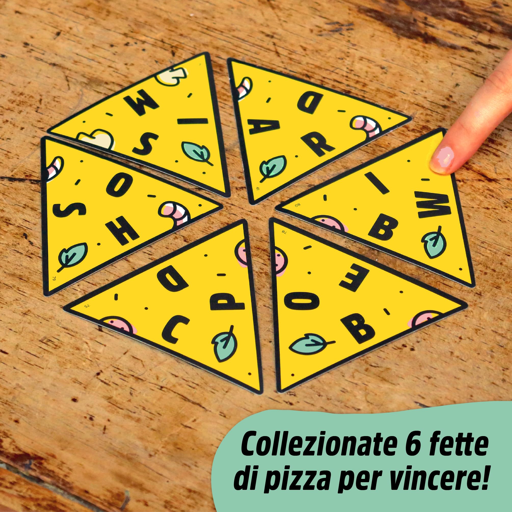 Asmodee P per Pizza Gioco di Carte 2-4 Giocatori 10 Min