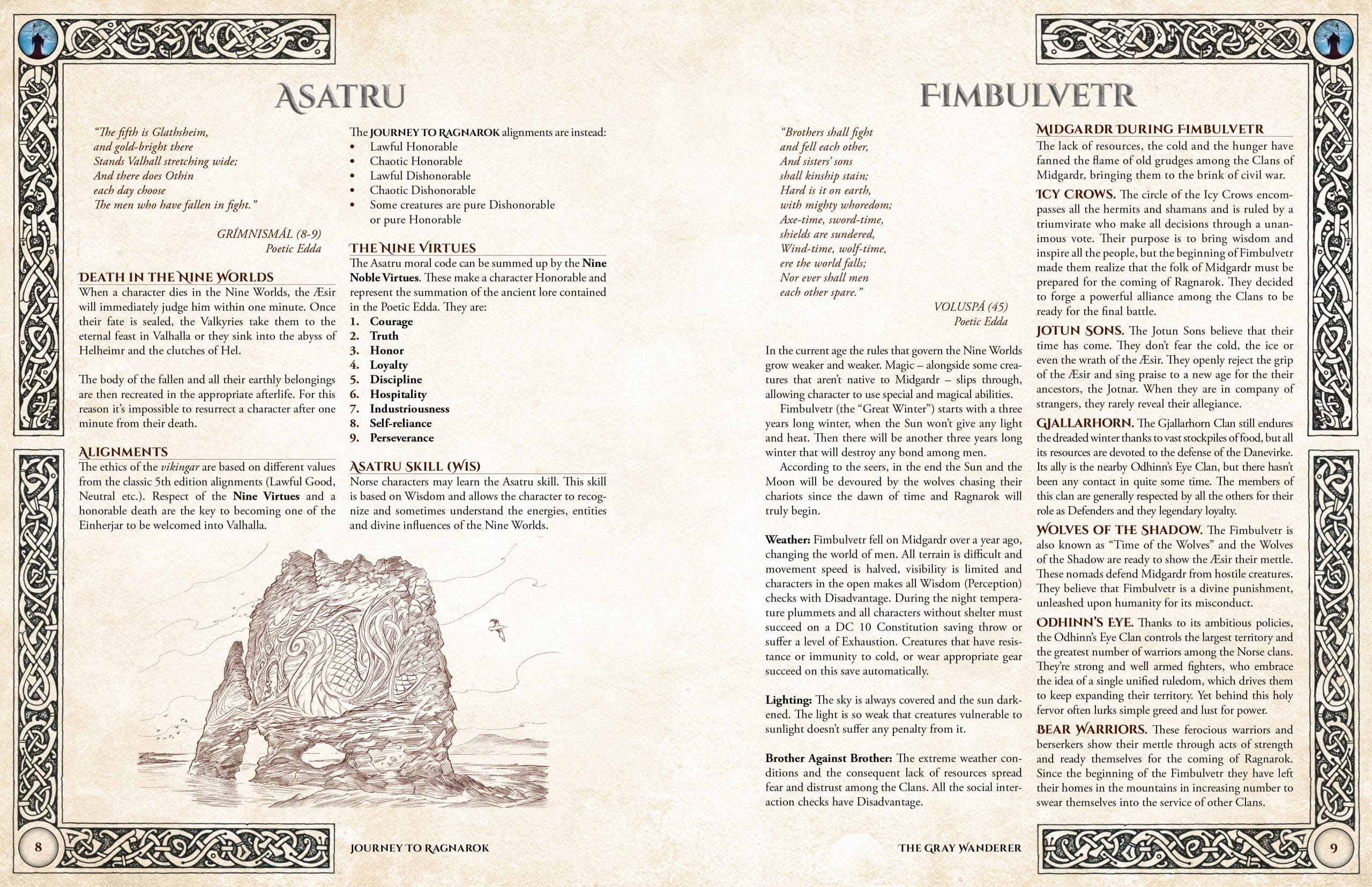 Journey to Ragnarok Echoes of Doom Deluxe manuale 272 pagine