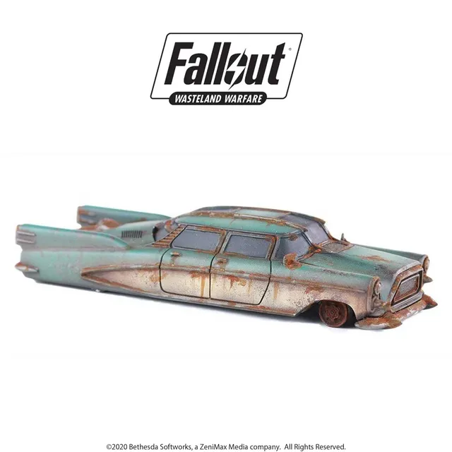 Modiphius Fallout Wasteland Warfare terreno Corvega Sedan resina