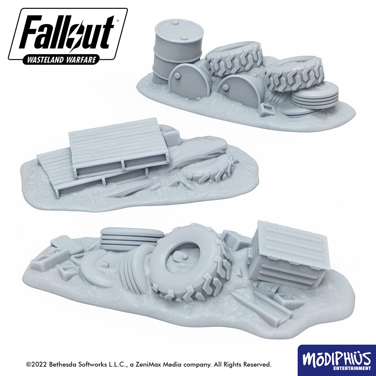 Modiphius Fallout: Wasteland Warfare Red Rocket Drive Thru file STL