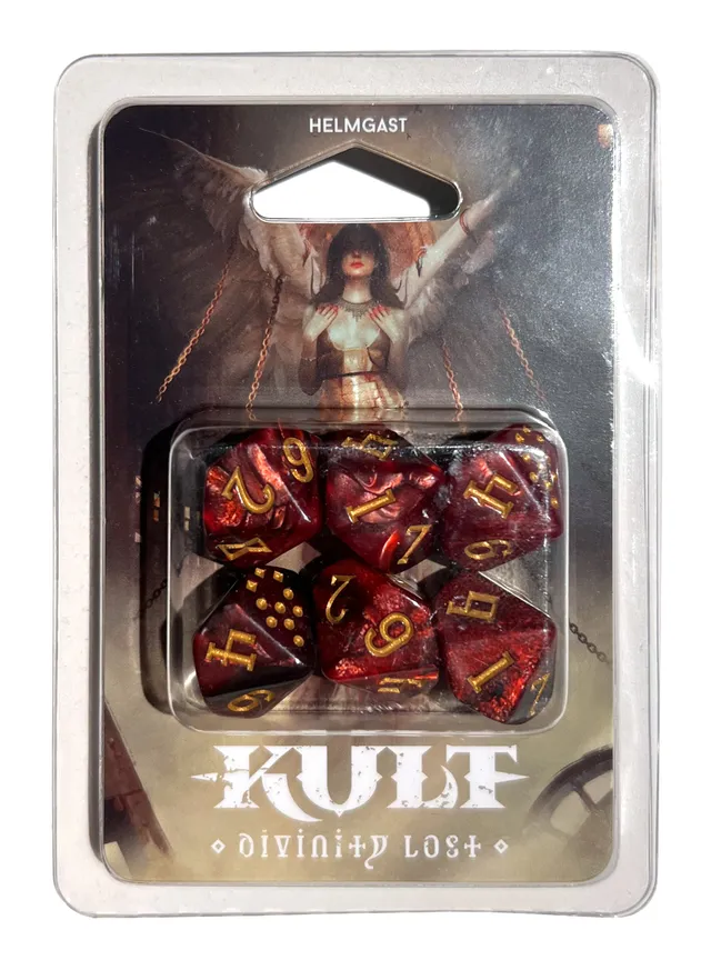 Modiphius Kult Divinity Lost dadi Inferno Edition 6 d10