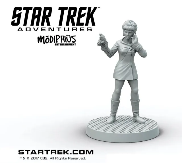 Modiphius Star Trek Adventures Uhura miniatura STL 32mm TOS