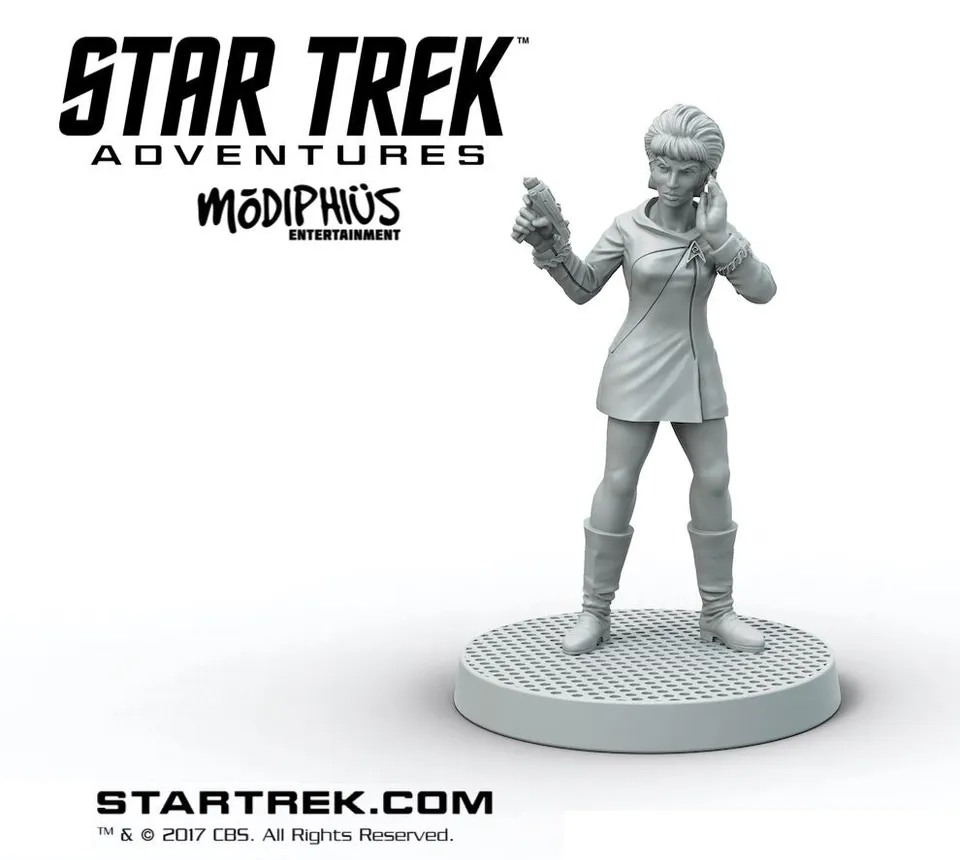 Modiphius Star Trek Adventures Uhura miniatura STL 32mm TOS