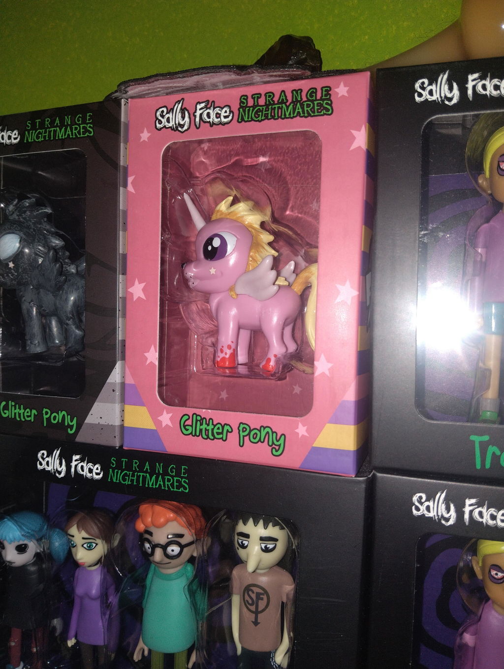 Maestro Media Sally Face Glitter Pony figure da collezione