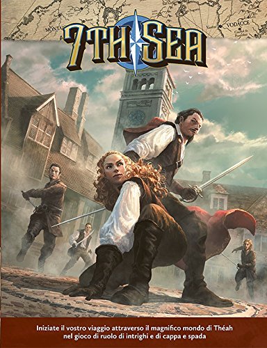 Asmodee Giochi Esperti 7th Sea Manuale Base GDR ITA Pirati Theah