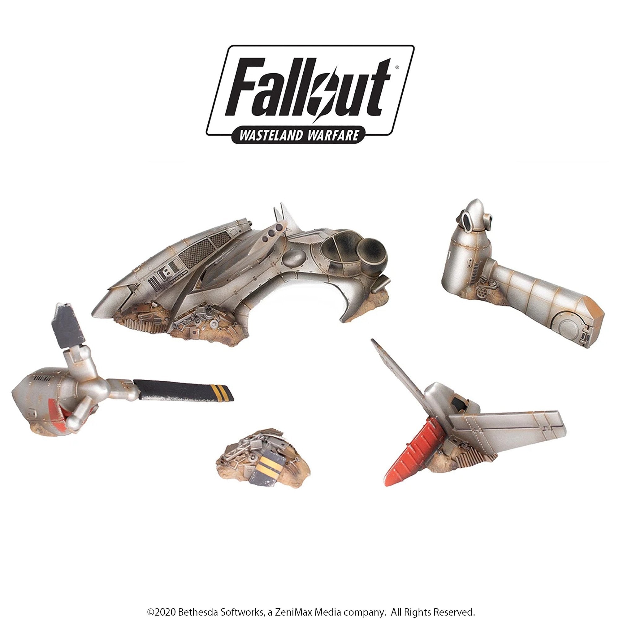 Modiphius Fallout Wasteland Warfare Crashed Vertibird scenari