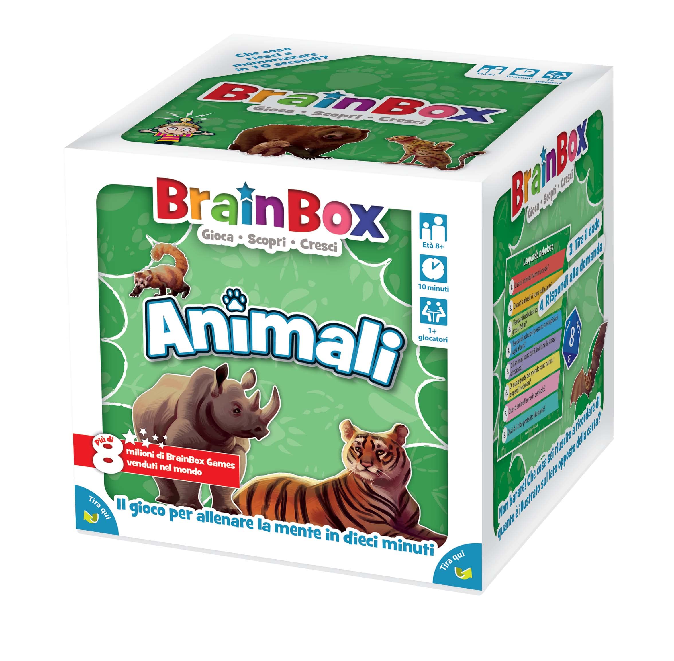 Asmodee BrainBox Animali Domestici gioco memoria 55 carte