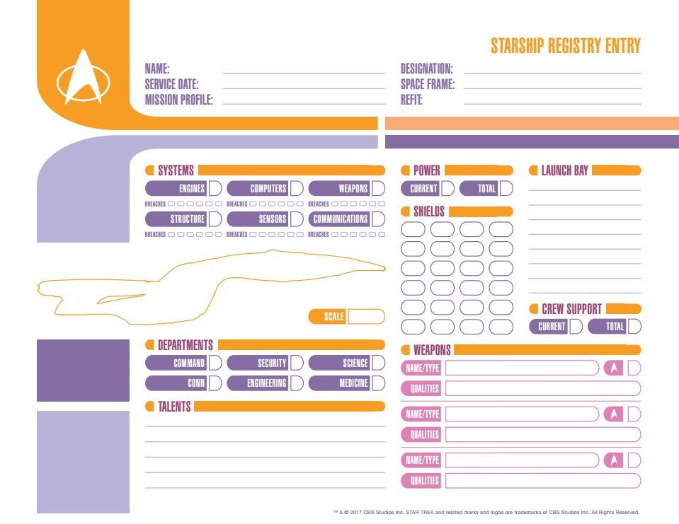 Modiphius Star Trek Adventures collezione core manuale + 8 PDF