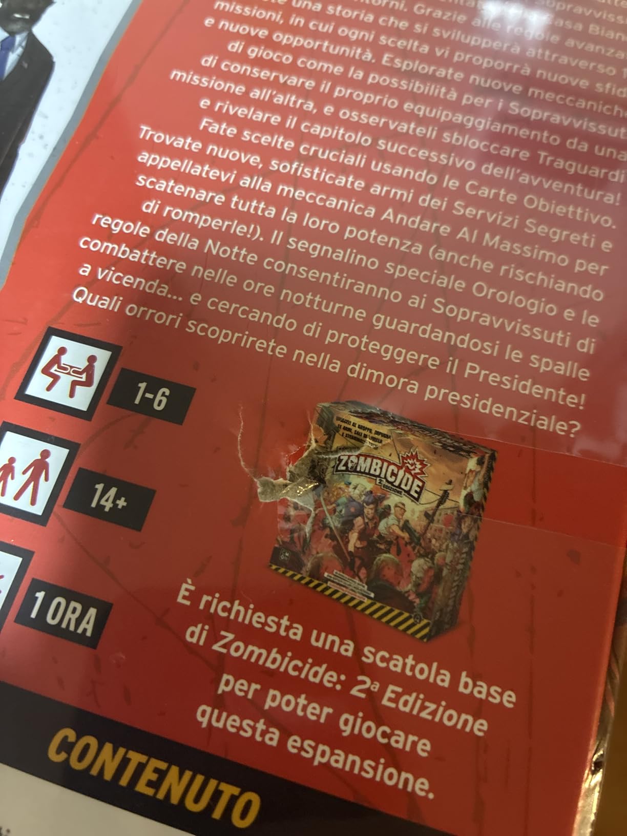 Asmodee Zombicide Washington Z.C. espansione gioco tavolo italiano