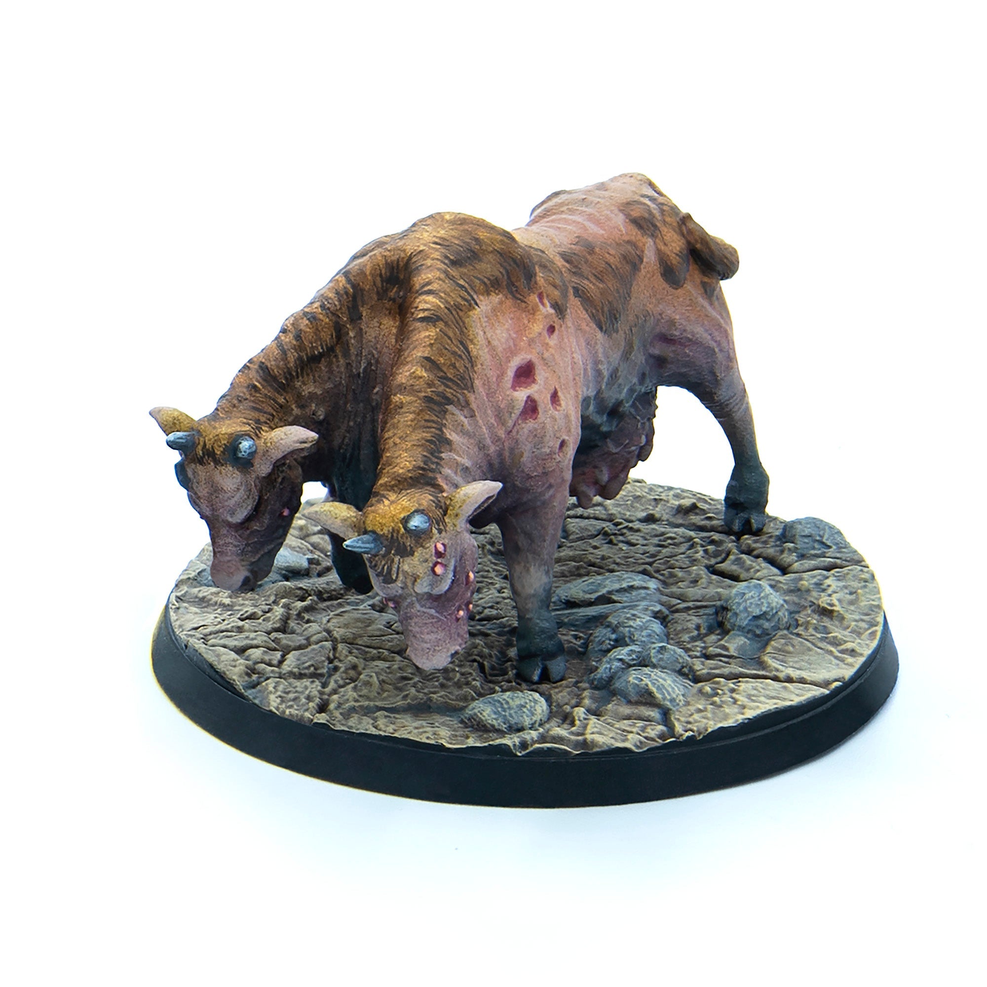 Fallout Wasteland Warfare Creatures Brahmin Herd 2 miniature