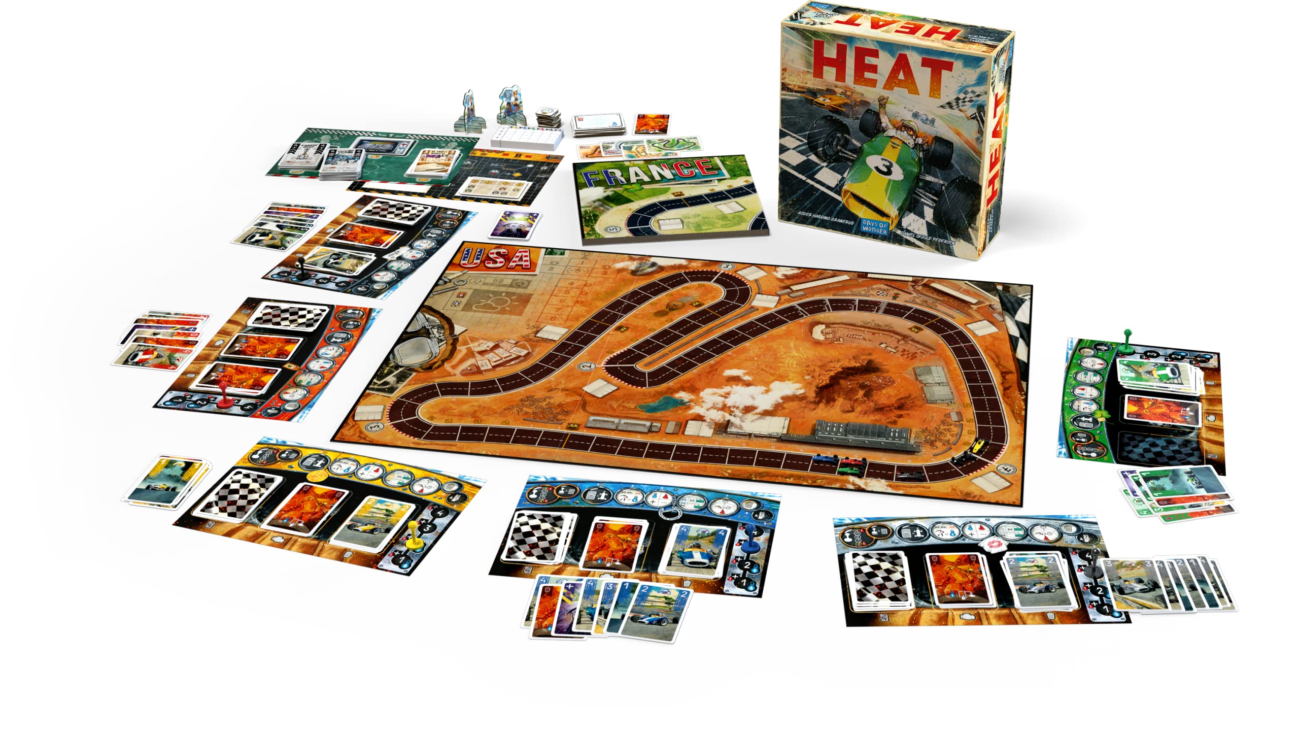 Asmodee Heat Gioco da Tavolo Auto Gioco Base 1-6 Giocatori