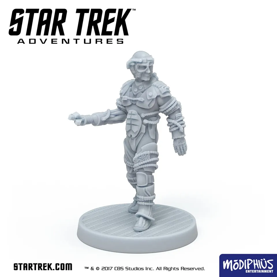 Modiphius Star Trek Adventures Locutus of Borg miniatura STL posa alternata