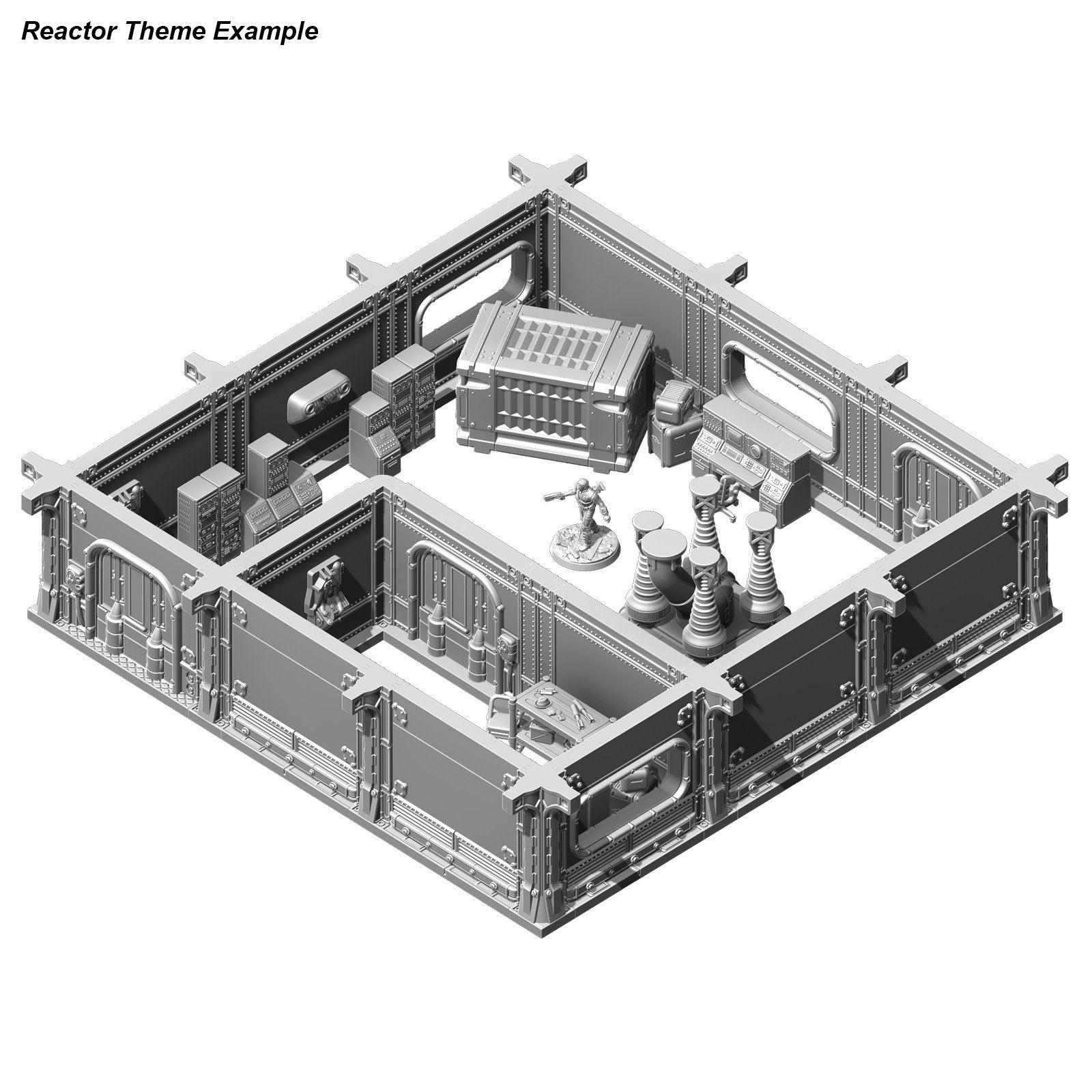 Fallout Wasteland Warfare Vault Interior file STL arredi