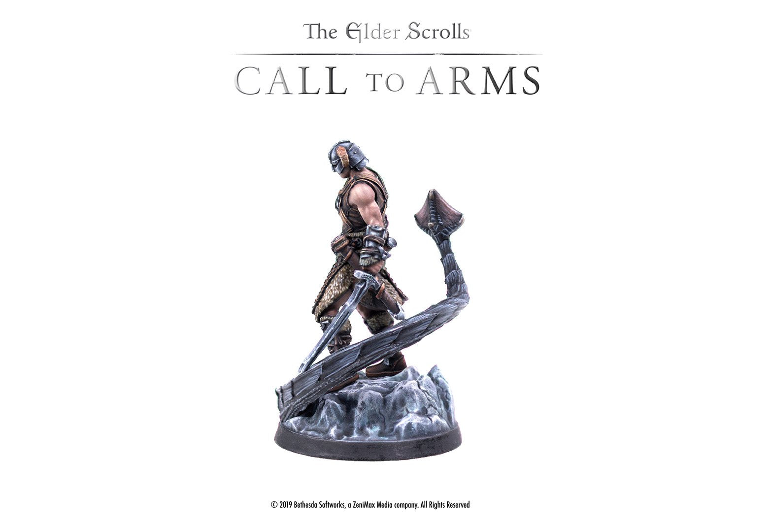 Modiphius Elder Scrolls Call to Arms miniatura Dragonborn 32mm resina
