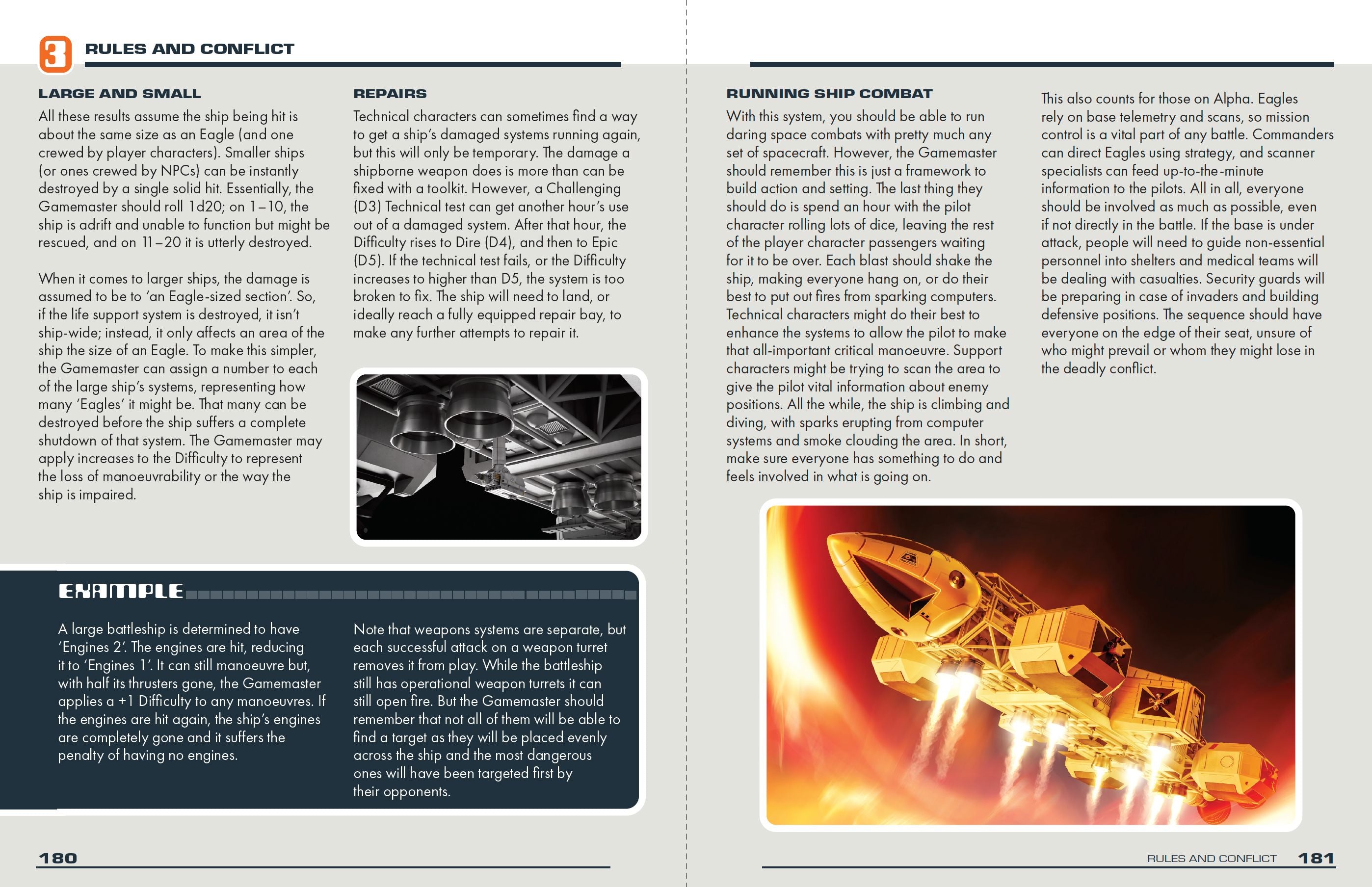 Modiphius Space 1999 Core Rulebook manuale gioco di ruolo 2d20