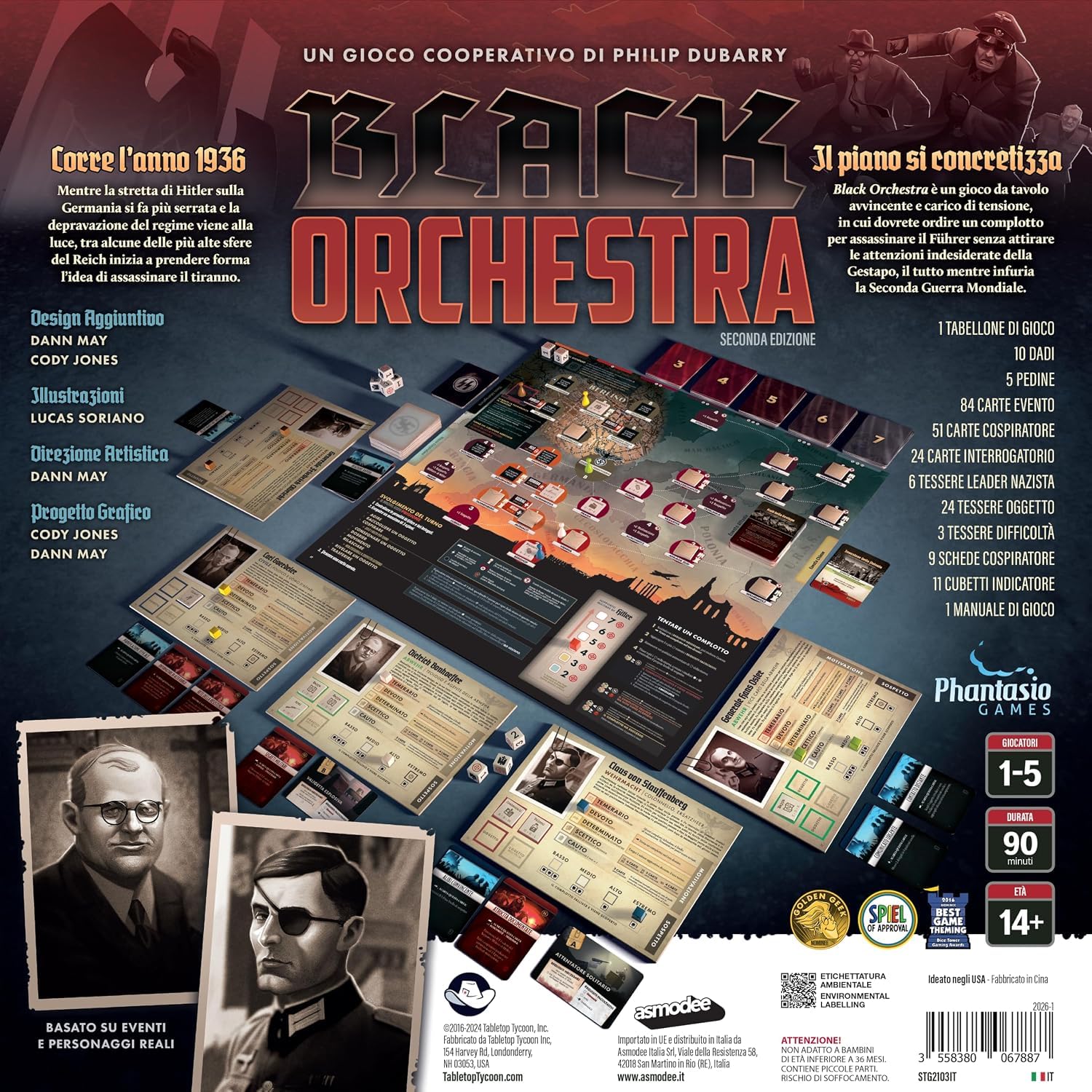 Asmodee Black Orchestra Seconda Edizione gioco da tavolo Gioco Base cooperativo