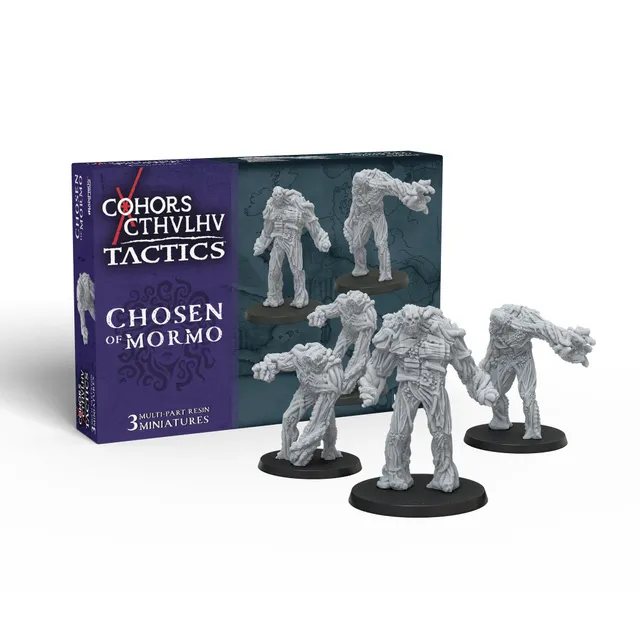 Modiphius Cohors Cthulhu Chosen of Mormo miniature resina 28mm 3 pezzi