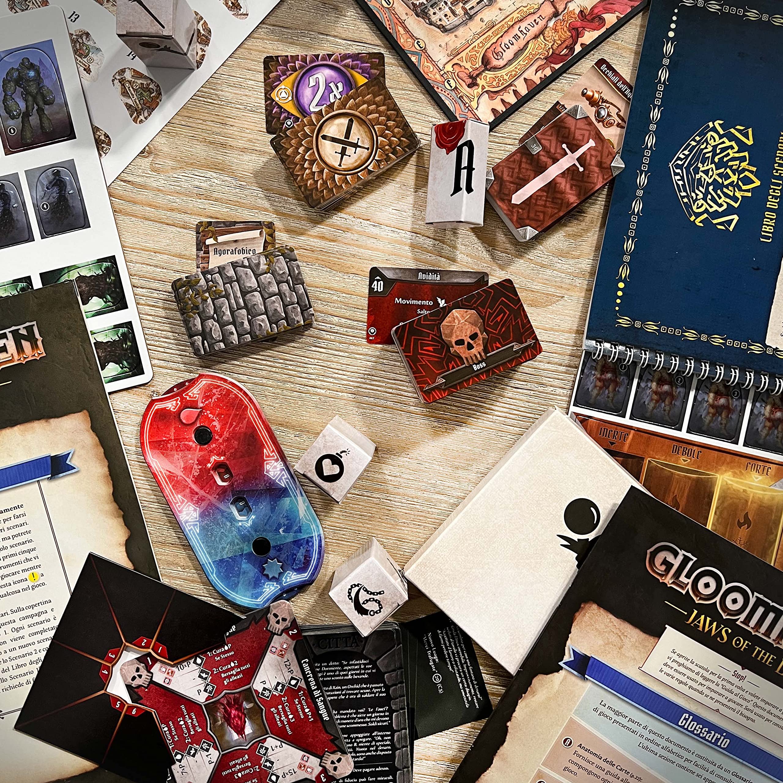 Asmodee Jaws of the Lion gioco collaborativo campagna fantasy