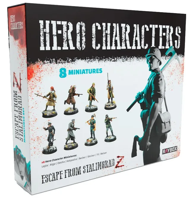 Escape from Stalingrad Z Hero Characters set 8 miniature 35mm