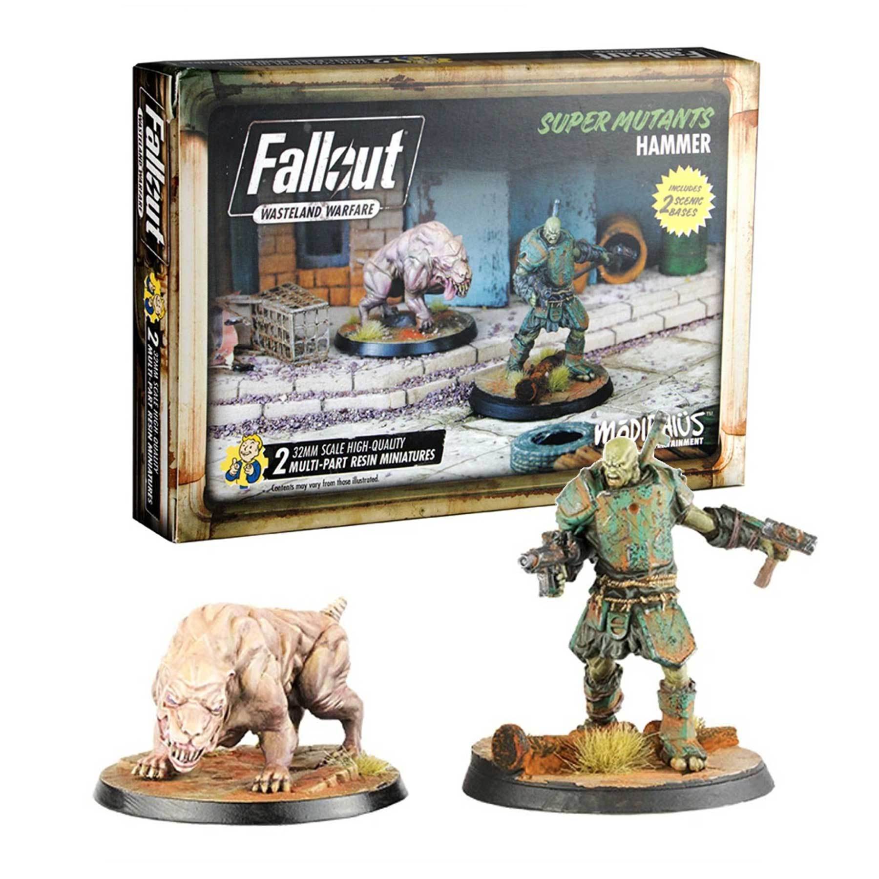 Modiphius Fallout Wasteland Warfare Super Mutants Starter Bundle