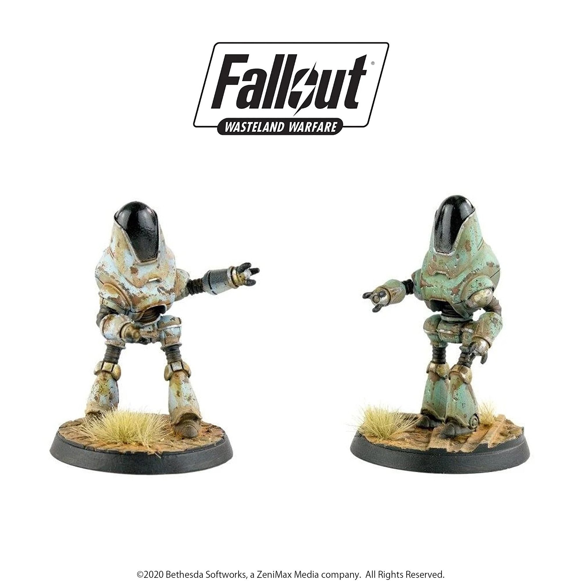 Fallout Wasteland Warfare Robots Assaultron Protectron 5 Miniature