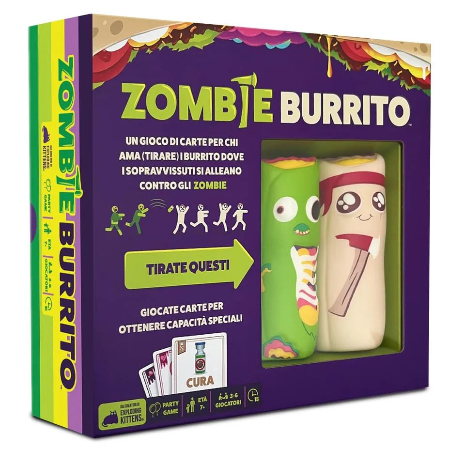 Asmodee Zombie Burrito gioco da tavolo edizione italiana 2-5 giocatori